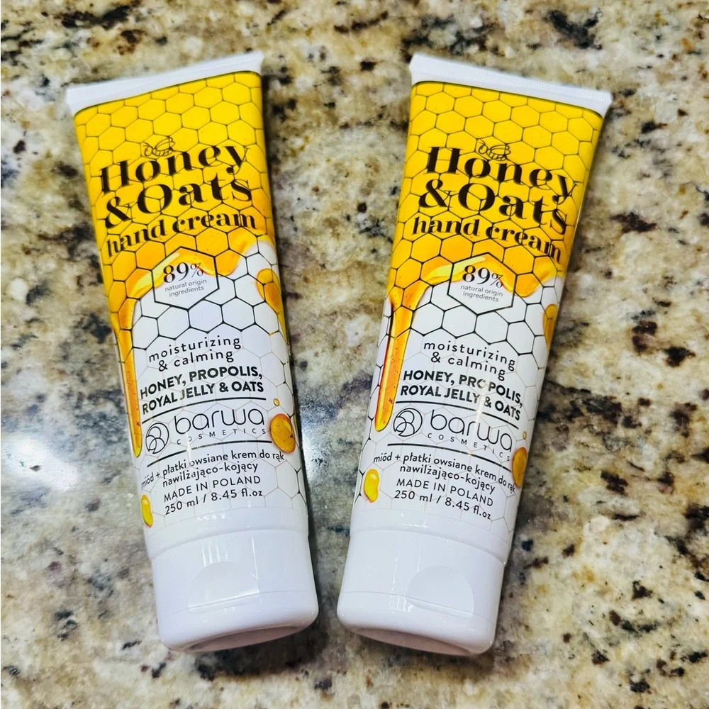 Honey & Oats Hand Cream - Yellow and White